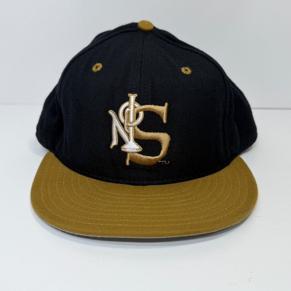 New Era New Orleans Saints Hat Mens 7 3/8 Black Gold Vintage NFL 5950 Pro Model